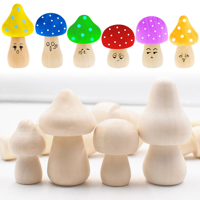 5PCS Mini Unfinished Wooden Mu - Diy Automation Projects ulasan dan harga