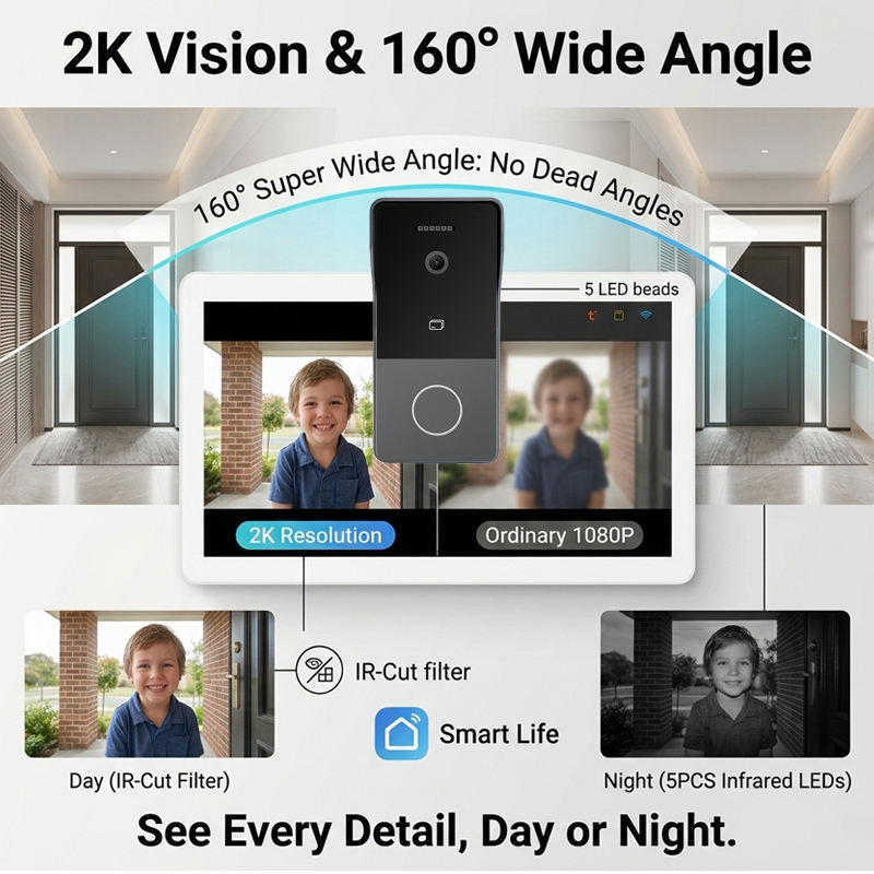 Tuya Smart Video Doorbell Outd - Smart Doorbell Wired ulasan dan harga