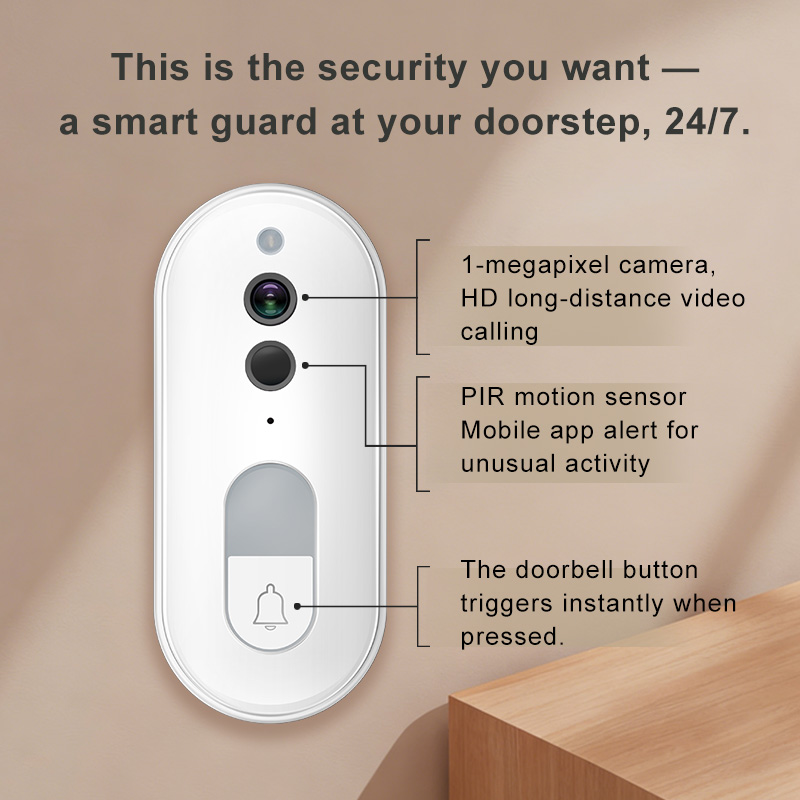 Tuya Smart Video Doorbell Wire - Smart Doorbell Wired ulasan dan harga
