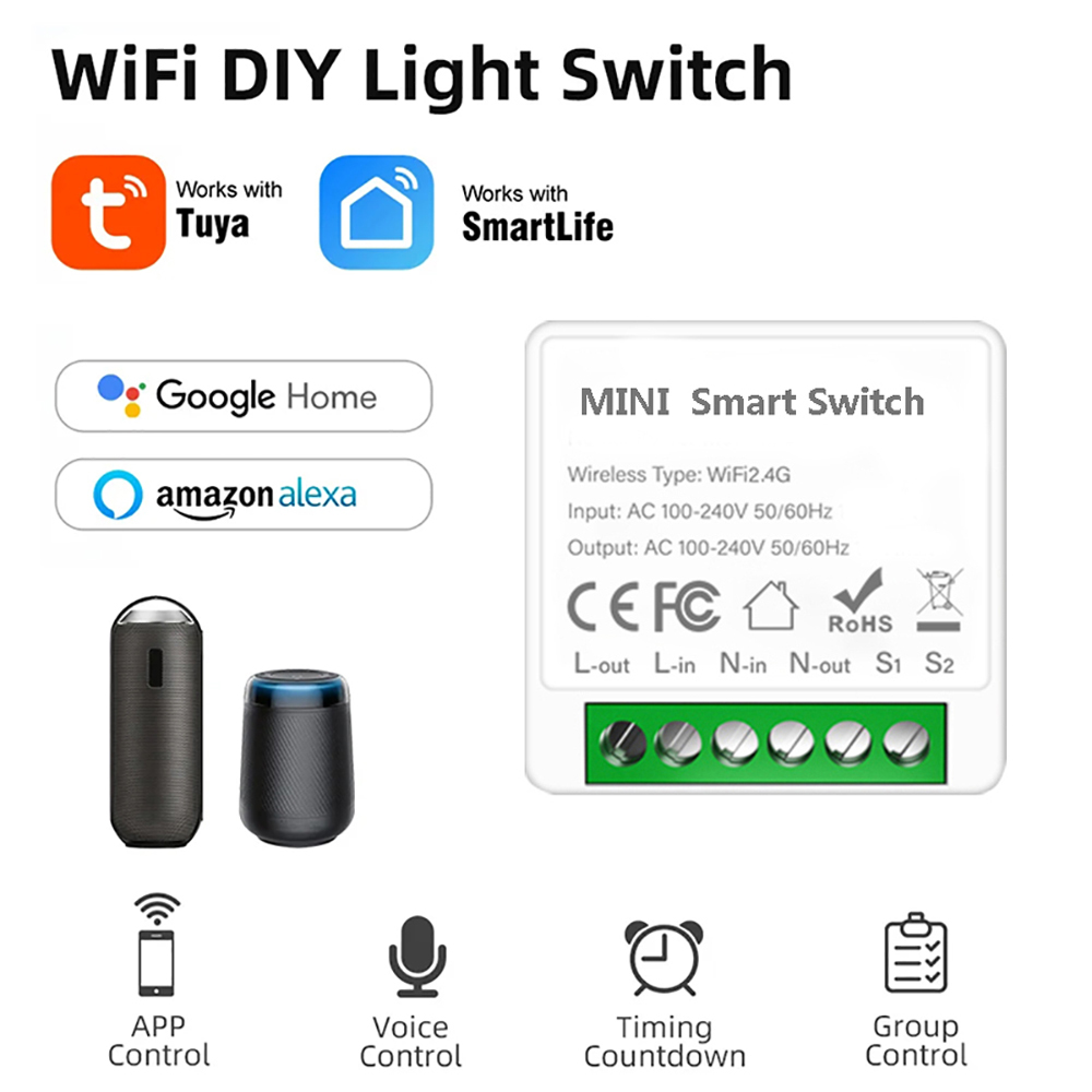 2 Way Control Tuya Mini 16A Wi - Diy Home Automation Controller ulasan dan harga
