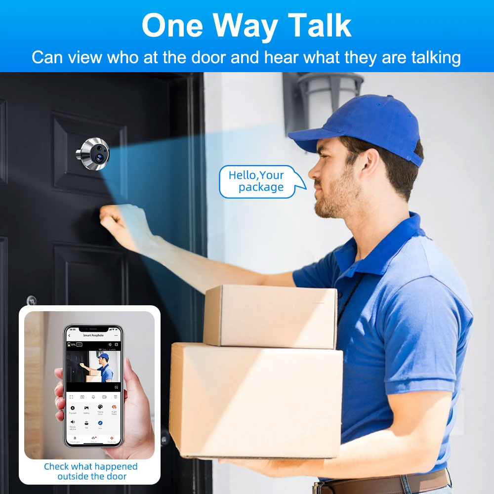 Tuya Smart 5MP 140° Wide View  - Smart Doorbell Wired ulasan dan harga
