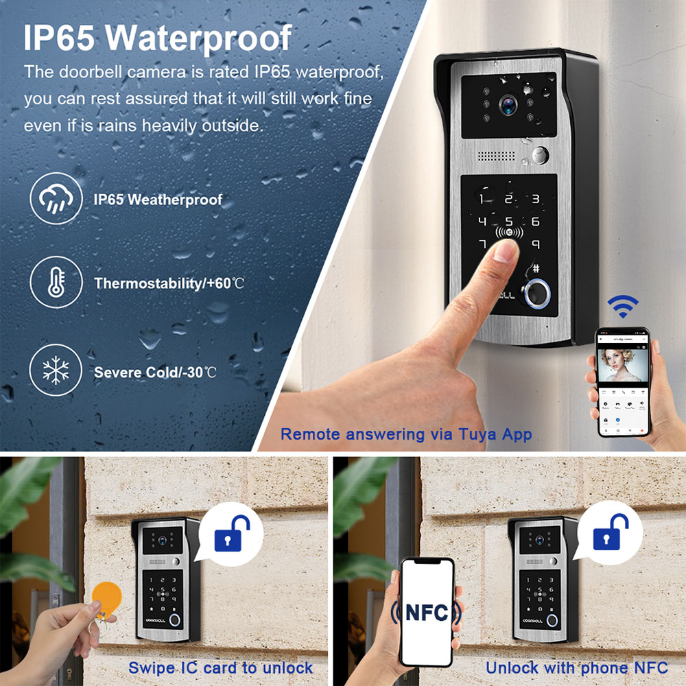 Tuya 5G Wifi Video Door Phone  - Smart Doorbell Wired ulasan dan harga