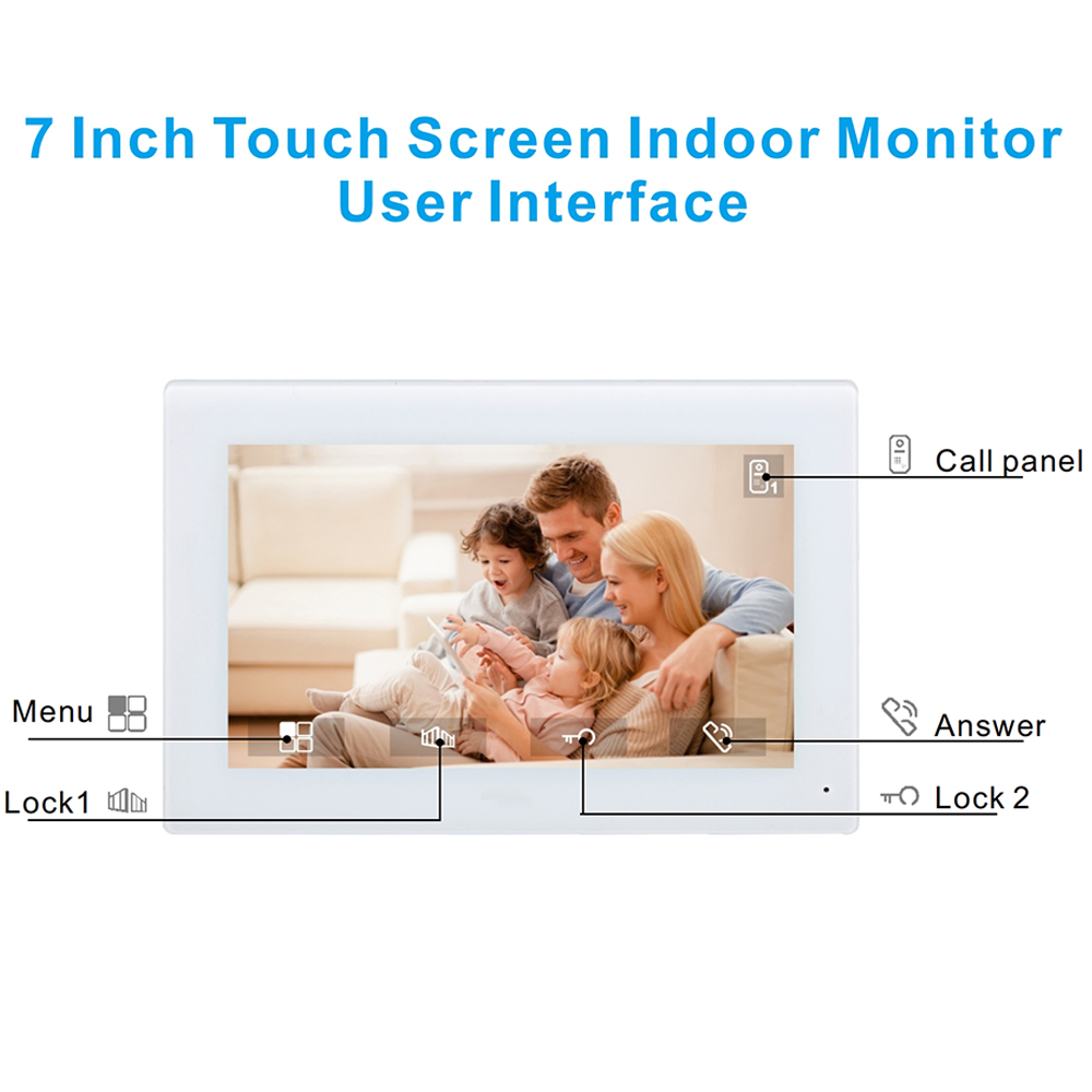 7inch Color Wired Video Interc - Smart Doorbell Wired ulasan dan harga